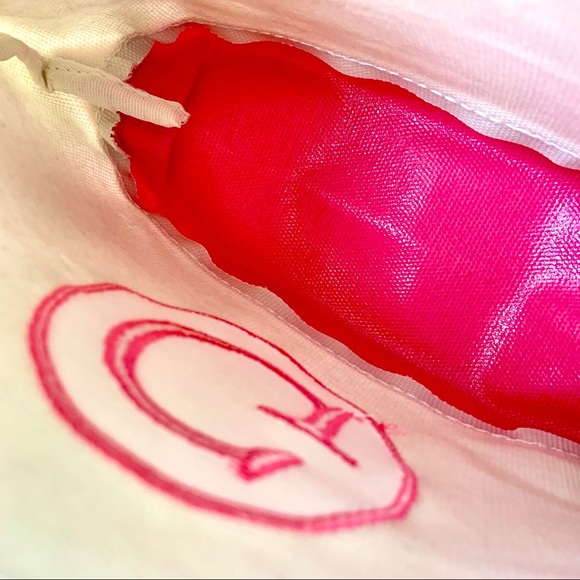 NWT•Monogram “G”•Canvas Top Zip Cosmetic Bag - Picture 5 of 9